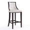 Manhattan Comfort Fifth Avenue Bar Stool in Pearl White and Walnut BS007-PW - alternate 1